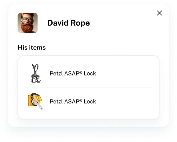 Equipment assignment <br/> = LESS losses and theft