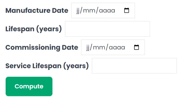 PPE Lifespan Calculator