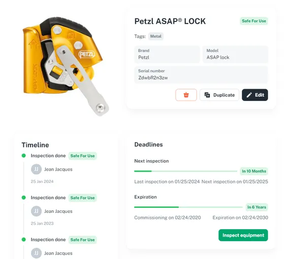 Aufnahme einer Benutzerliste auf Gear Tracker
