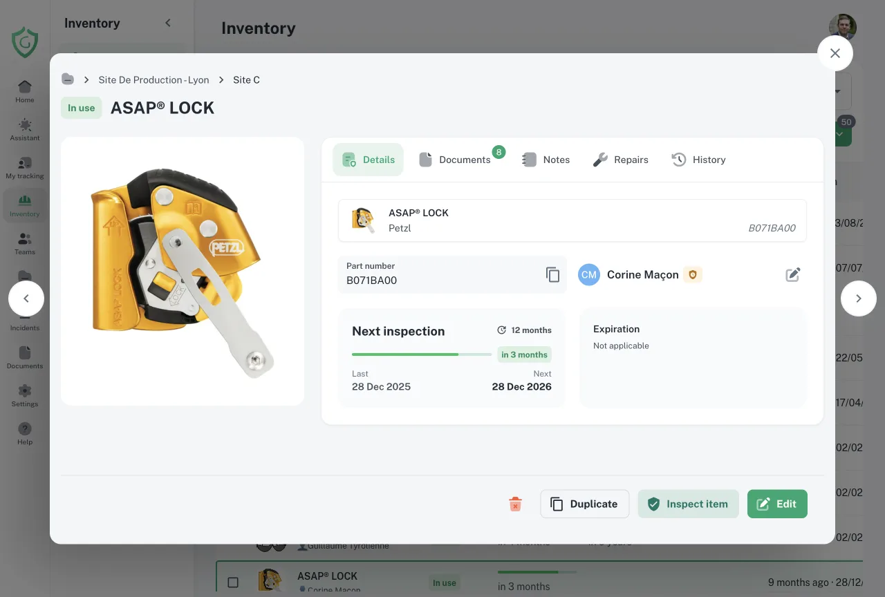 Equipment — GearTracker